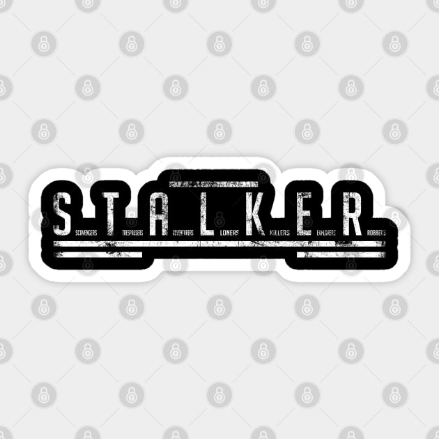 Stalker Acronym Sticker by GrumpyOwl